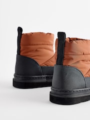 Brown Quilted Warm Lined Water Repellant Boots - Image 3 of 6