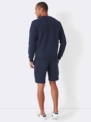 Crew Clothing Blue Crossed Oars Crew Neck Sweatshirt - Image 3 of 4