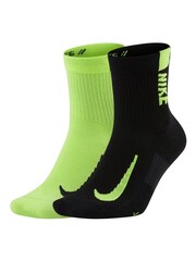 Nike Natural Multiplier Running Ankle Socks 2 Pack - Image 1 of 3