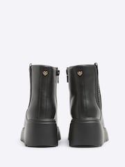 River Island Black Girls Wedge Boots - Image 2 of 4