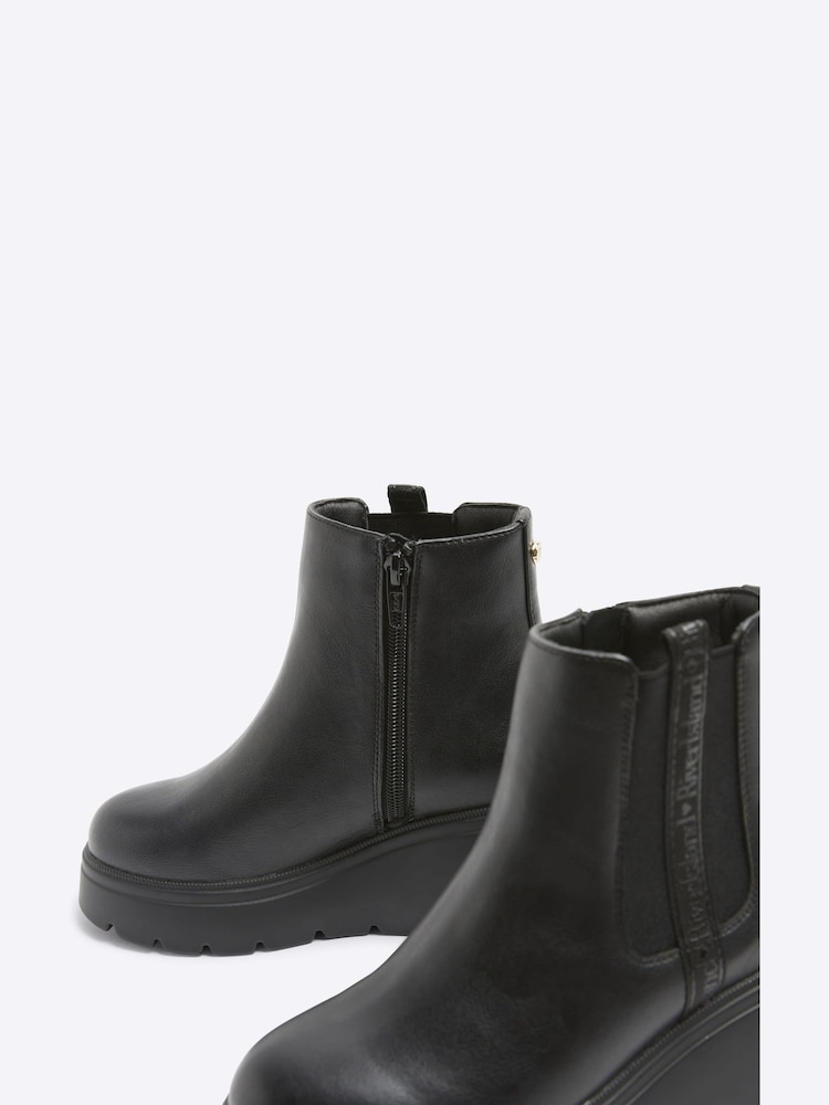 River Island Black Girls Wedge Boots - Image 4 of 4