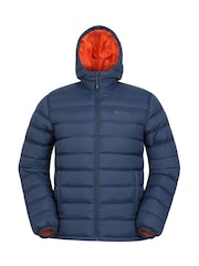 Mountain Warehouse Blue Seasons II Mens Water Resistant Padded Jacket - Image 1 of 5