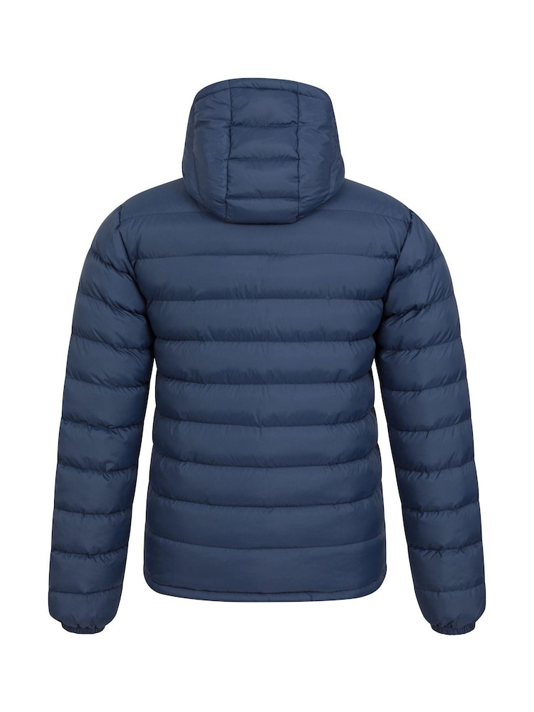 Mountain Warehouse Blue Seasons II Mens Water Resistant Padded Jacket - Image 3 of 5