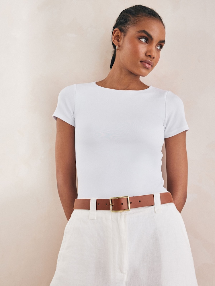 Tan/Gold Regular Reversible Belt - Image 1 of 5