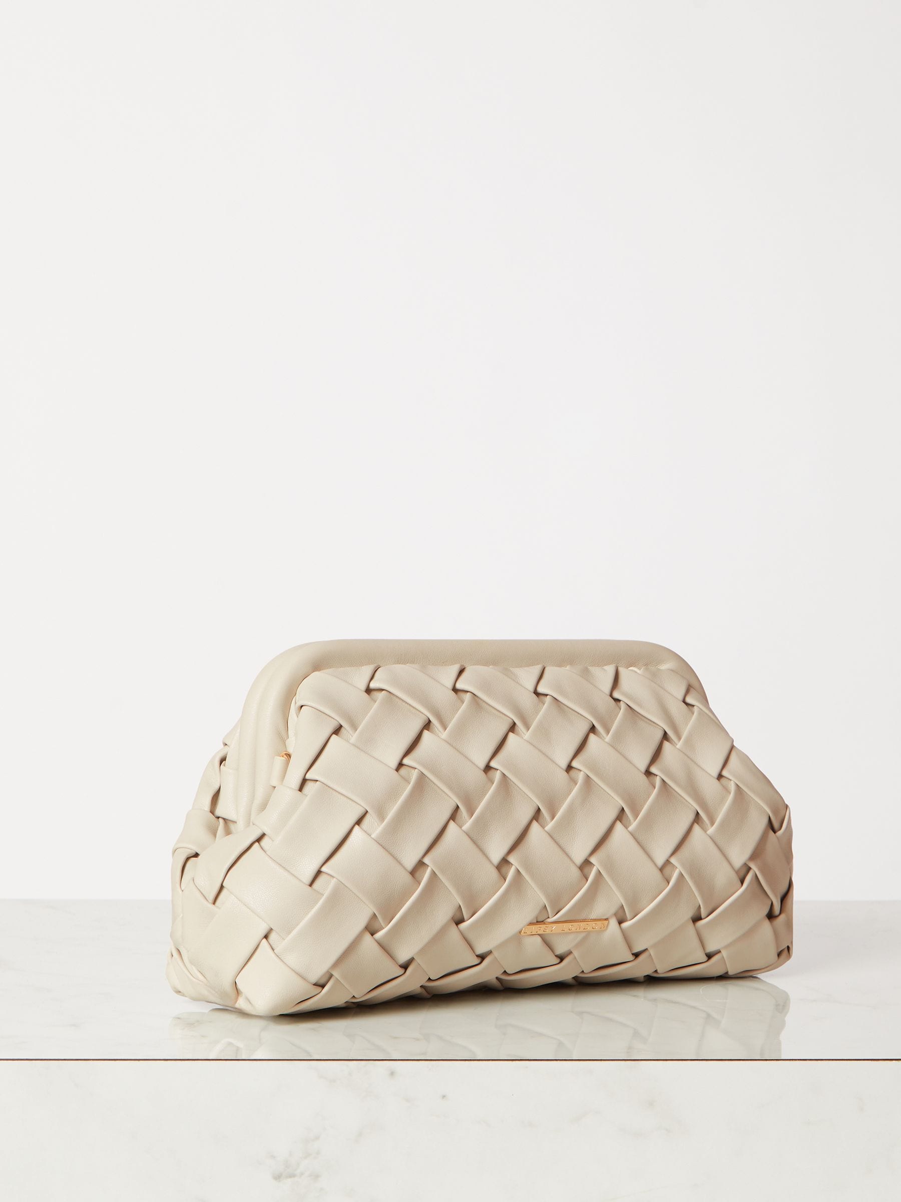 Next cream clutch bag outlet