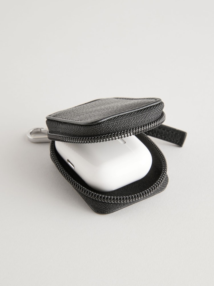 Black Leather Airpod Case - Image 1 of 5