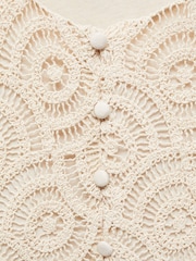 Mango Cream Top Crochet Buttons - Image 6 of 6