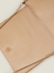 Accessorize Gold Fold Over Beaded Clutch Bag - Image 4 of 4