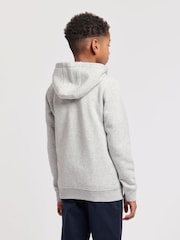 Серый - US Polo Assn. Толстовка на молнии из 100% хлопка для мальчиков - Изображение 4 из 5