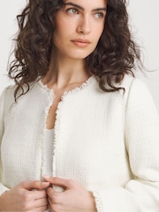 JD Williams Cream Boucle Blazer - Image 4 of 4
