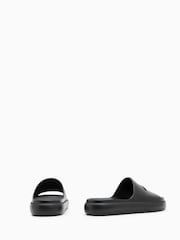 AllSaints Black Dune Sliders - Image 3 of 7