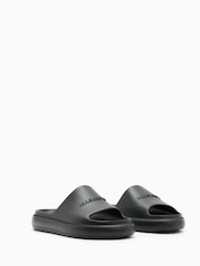 AllSaints Black Dune Sliders - Image 4 of 7