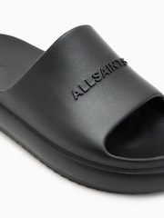 AllSaints Black Dune Sliders - Image 5 of 7