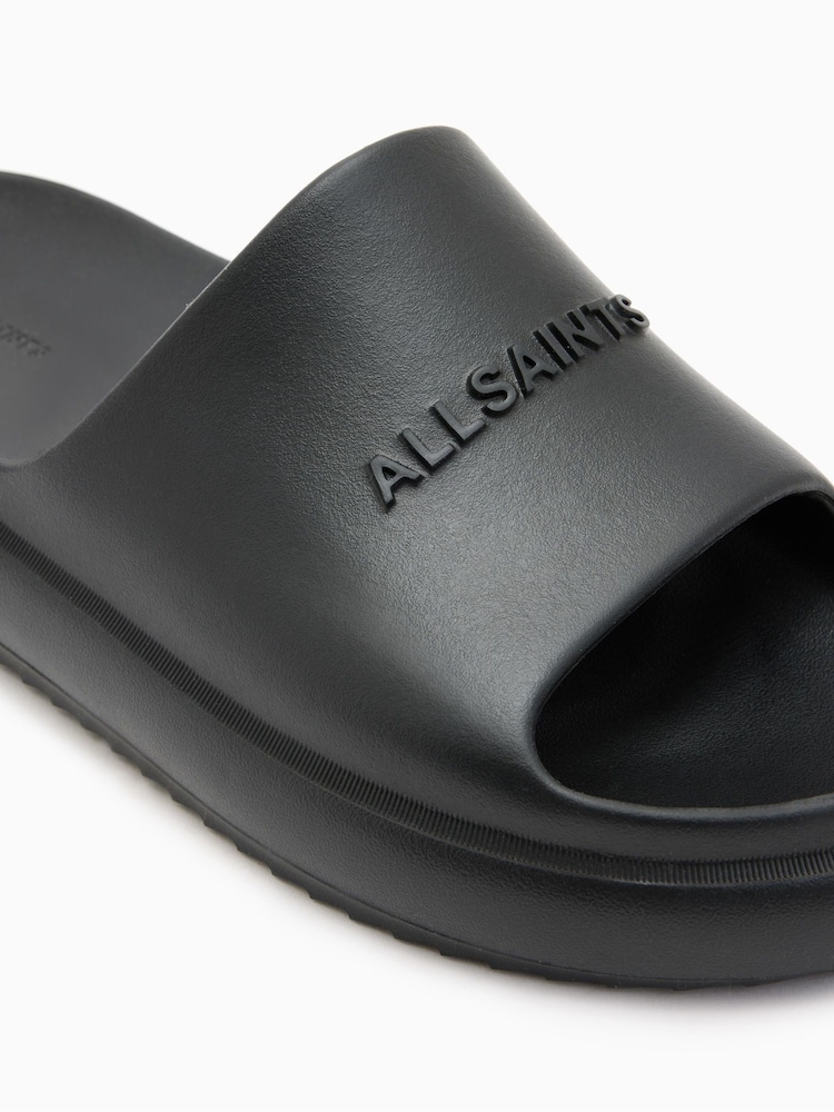 AllSaints Black Dune Sliders - Image 5 of 7