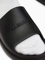 AllSaints Black Dune Sliders - Image 7 of 7