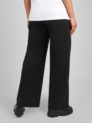 JoJo Maman Bébé Black Jersey Maternity Wide Leg Trousers - Image 2 of 4