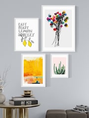 East End Prints White Summer Happiness Wall Set - Image 1 of 1