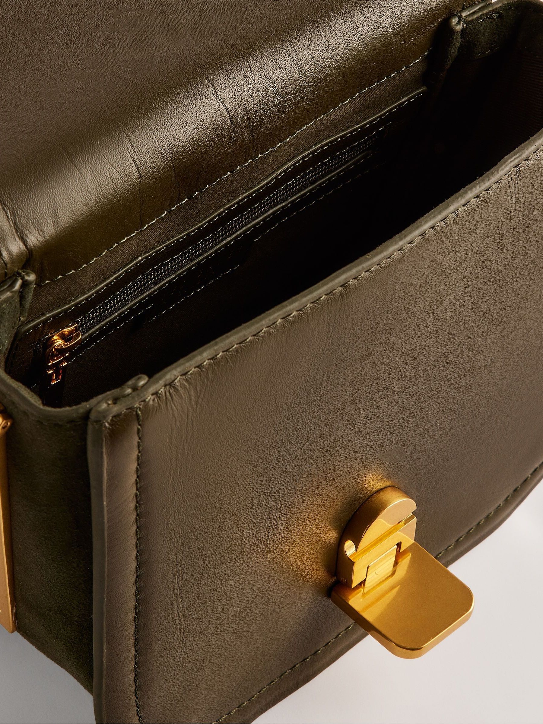 Buy Ted Baker Brown Small Imilda Lock Detail Satchel Bag from Next Ireland