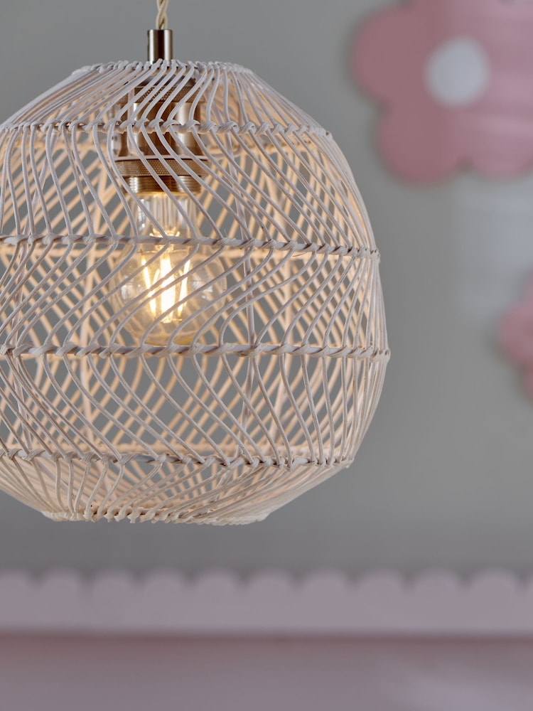 White Tahiti Easy Fit Pendant Light Shade - Image 3 of 5
