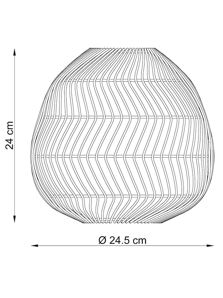 White Tahiti Easy Fit Pendant Light Shade - Image 4 of 5