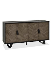 Bentley Designs Weathered Oak Peppercorn Emerson Wide Sideboard - Image 6 of 6