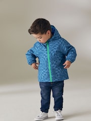 Blue Waterproof Warm Padded Coat (3mths-7yrs) - Image 3 of 10