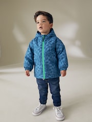 Blue Waterproof Warm Padded Coat (3mths-7yrs) - Image 4 of 10