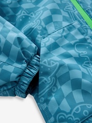 Blue Waterproof Warm Padded Coat (3mths-7yrs) - Image 9 of 10