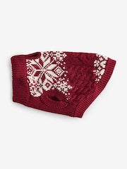 Red Fairisle Pattern Christmas Dog Jumper - Image 5 of 10