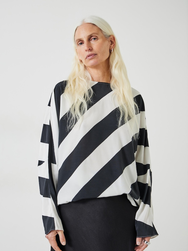 Hush Blue Whitney Stripe Top - Image 1 of 5
