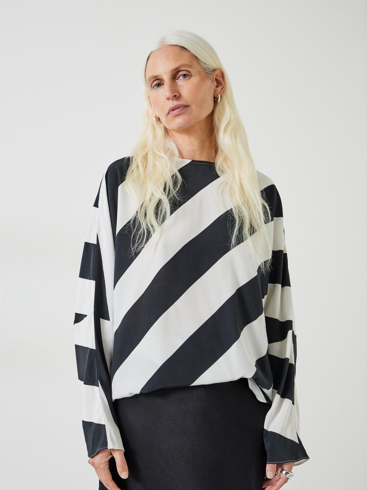 Hush Blue Whitney Stripe Top - Image 1 of 5 Hush Blue Whitney Stripe Top - Image 1 of 5