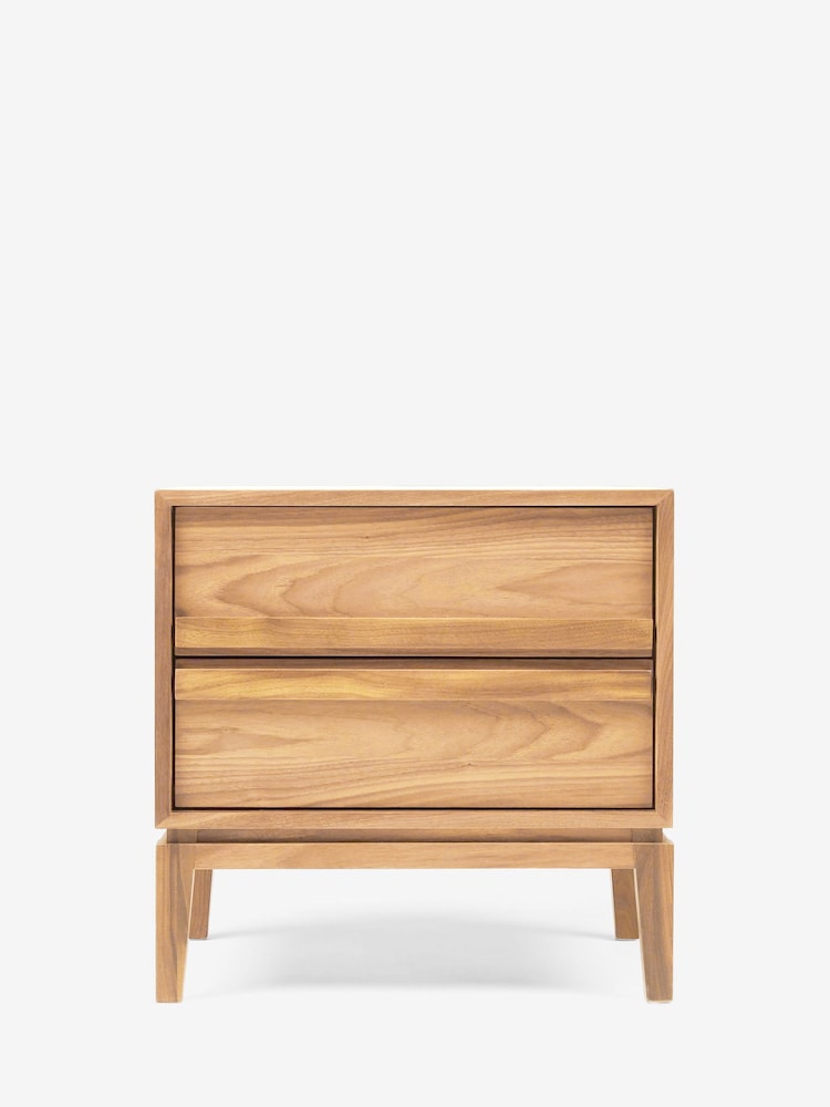 Jasper Conran London Oak 2 Drawer Belgrave Walnut 2 Drawer Bedside - Image 10 of 10 Jasper Conran London Oak 2 Drawer Belgrave Walnut 2 Drawer Bedside - Image 10 of 10