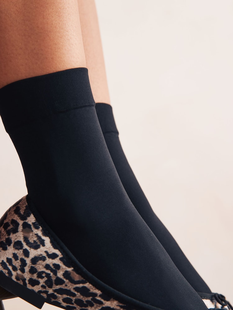 Noir - 60 Denier Chaussettes cheville 3 Lot - Image 3 de 3