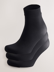 Black 60 Denier Ankle Socks 3 Pack - Image 4 of 7