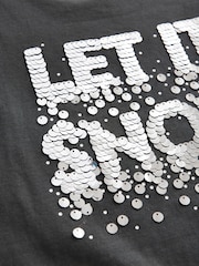 Let It Snow Christmas Short Sleeve 100% Cotton T-Shirt - Image 8 of 9