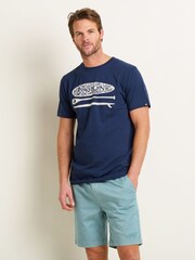 Brakeburn Blue Sup 100% Cotton T-Shirt - Image 1 of 5
