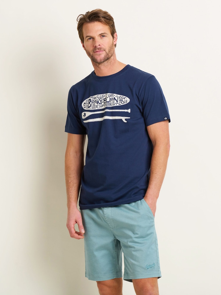 Brakeburn Blue Sup 100% Cotton T-Shirt - Image 1 of 5