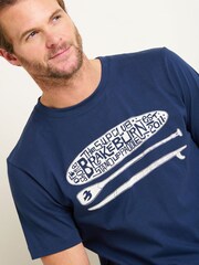 Brakeburn Blue Sup 100% Cotton T-Shirt - Image 3 of 5