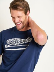 Brakeburn Blue Sup 100% Cotton T-Shirt - Image 5 of 5