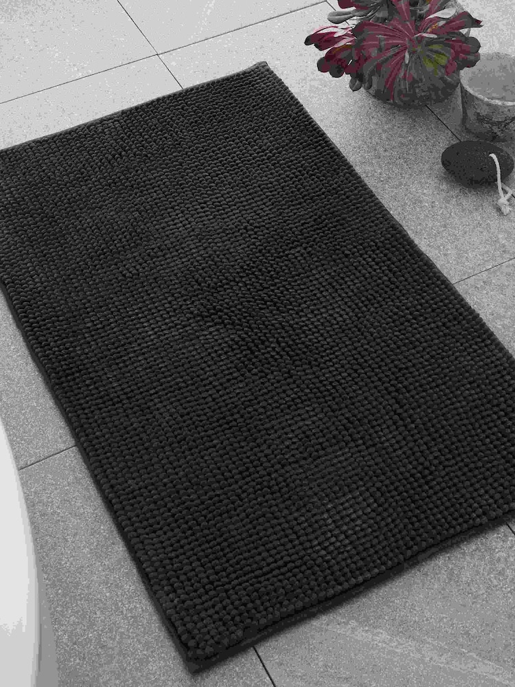 Catherine Lansfield Charcoal Bobble Bathmat - Image 1 of 3