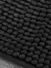 Catherine Lansfield Charcoal Bobble Bathmat - Image 2 of 3