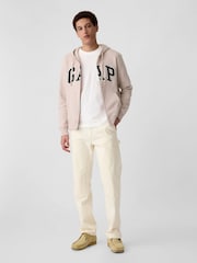 Gap Pink Logo Zip Through Hoodie - Image 3 of 4
