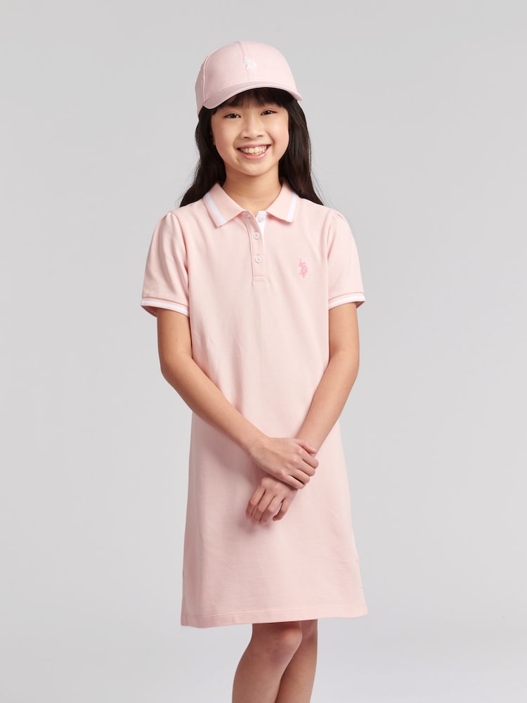 Rosa - U.S. Polo Assn. Girls polo Dress - Imagem 1 de 6