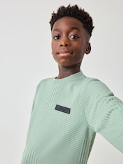Baker by Ted Baker Green Textured Sweatshirt - Image 4 of 8