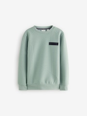 Baker by Ted Baker Green Textured Sweatshirt - Image 5 of 8