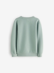 Baker by Ted Baker Green Textured Sweatshirt - Image 6 of 8