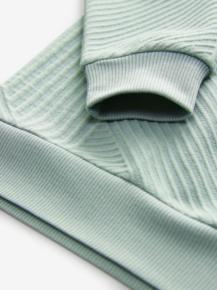 Baker by Ted Baker Green Textured Sweatshirt - Image 8 of 8