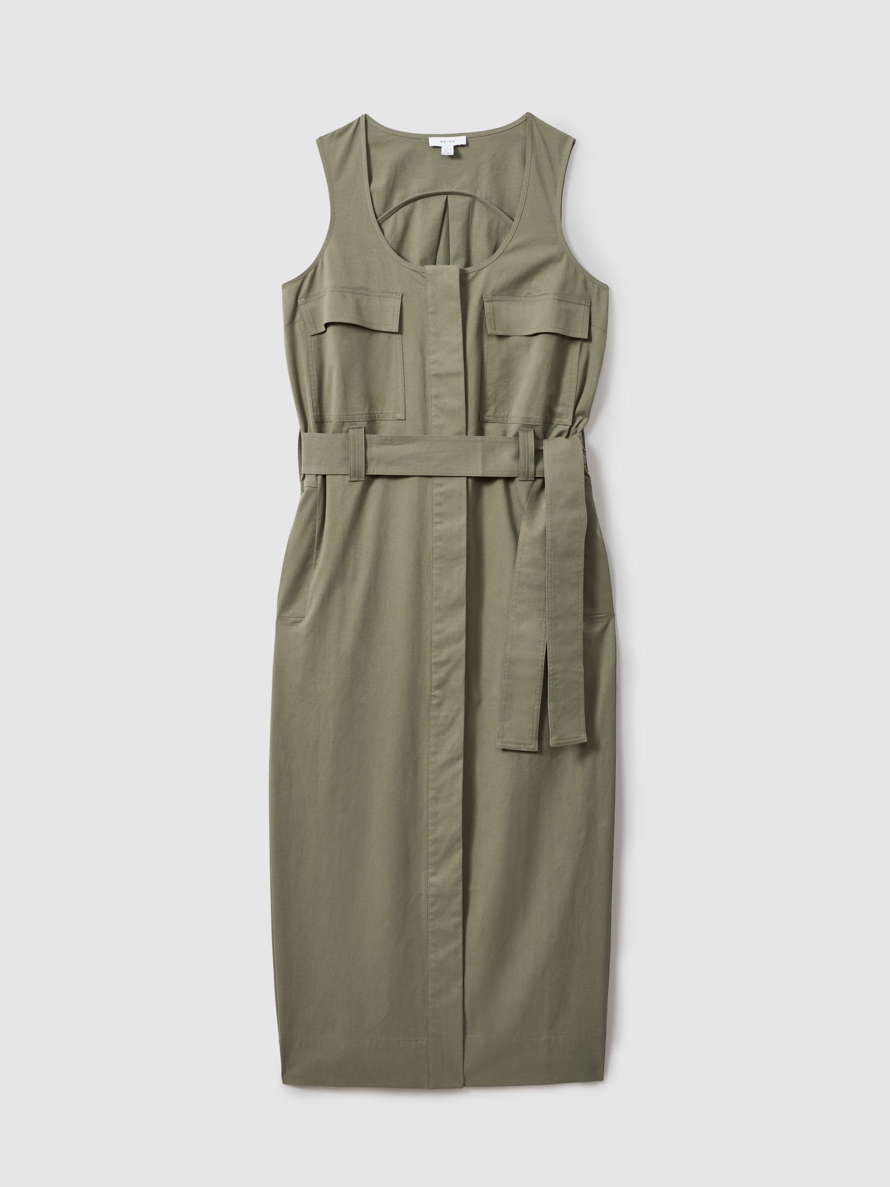 Buy Reiss Sage Elin Utility Belted Midi Dress from Next USA Buy Reiss Sage Elin Utility Belted Midi Dress from Next USA