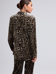 Leopard Velvet Touch Animal Print Party Shirt - Image 4 of 7