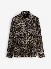Leopard Velvet Touch Animal Print Party Shirt - Image 6 of 7